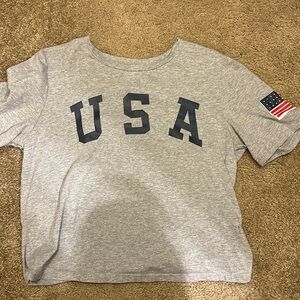 usa crop top